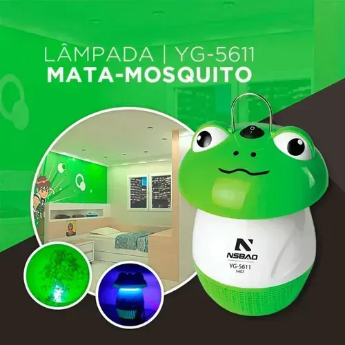 Lâmpada mata mosquito sapinho