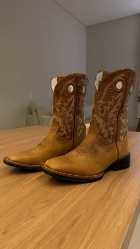 Bota Texana DGO Caramelo Nº 42 - Usada Apenas 1 Vez