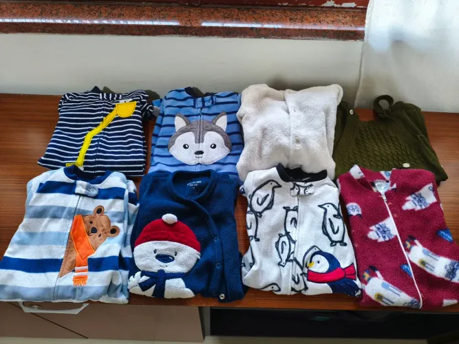 Lote macacões bebê menino RN a 3 meses