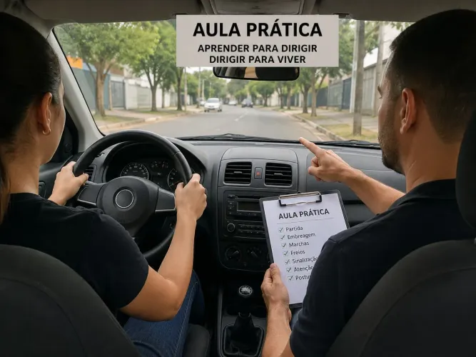 Aulas práticas para recém habilitados.