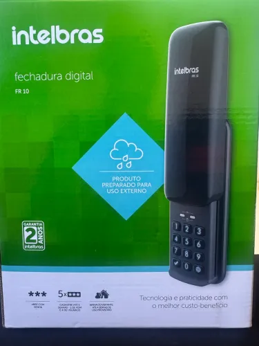 Fechadura Digital de Sobrepor com Senha FR 10 Preto Intelbras