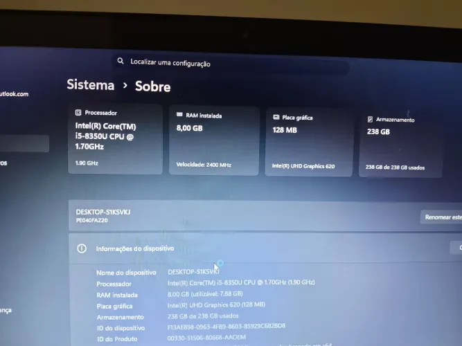 Notebook Lenovo thinkpad I5 