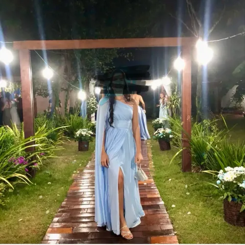 Vendo vestido azul