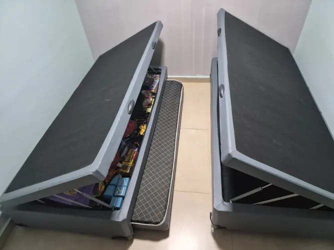 Vendo Base Solteiro Baú com Cama Auxiliar(Courino)
