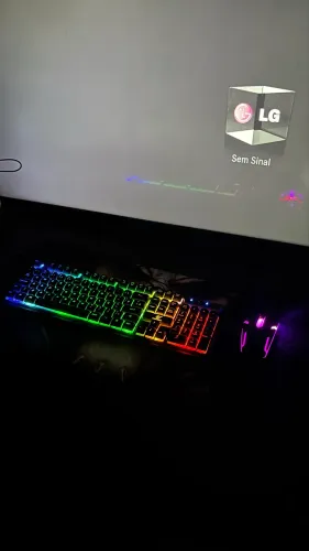 KIT TECLADO E MOUSE GAMER LED RGB USB 3.0 