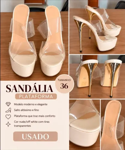 Sandália semi nova