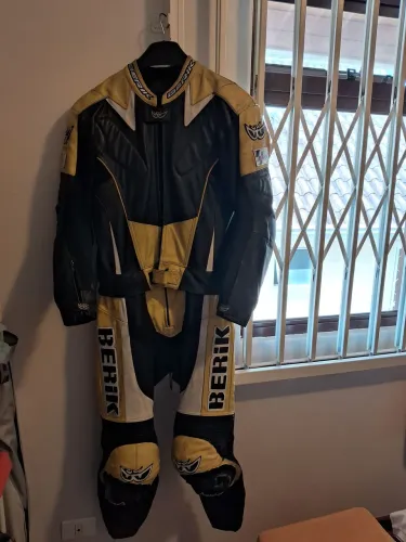 Macacão em couro para Motociclista