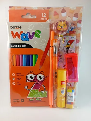 KIT PAPELARIA KAWAI