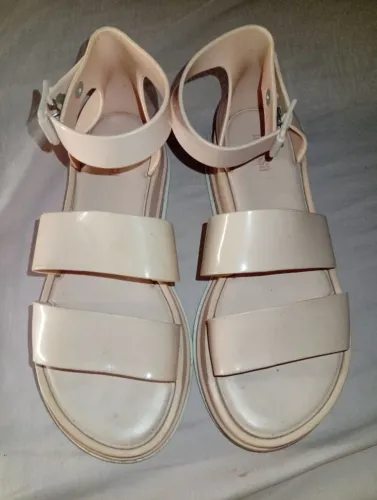 Sandália Melissa Mar Sandal + Salinas (Rosa/Bege) - Tam 35 [LEIA A DESCRIÇÃO]