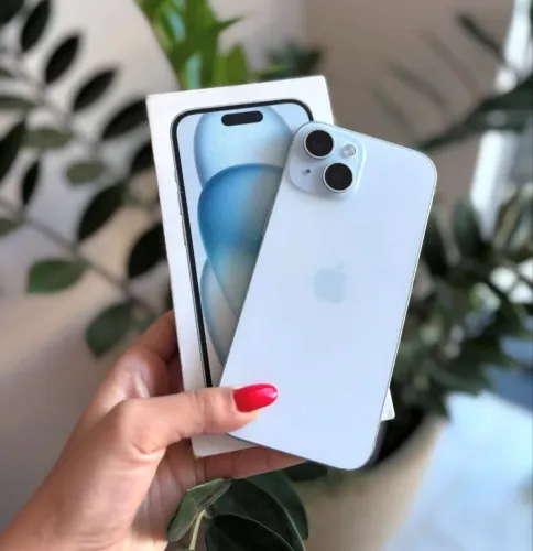 iPhone 15 azul 91% bateria 128GB