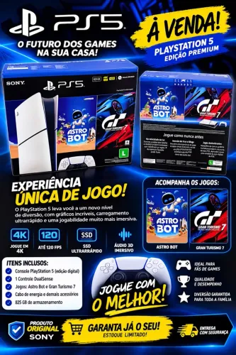 Play 5 Novo lacrado Precinho!!!!
