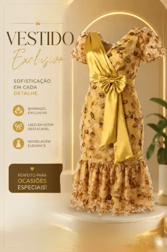 Vestido em paête