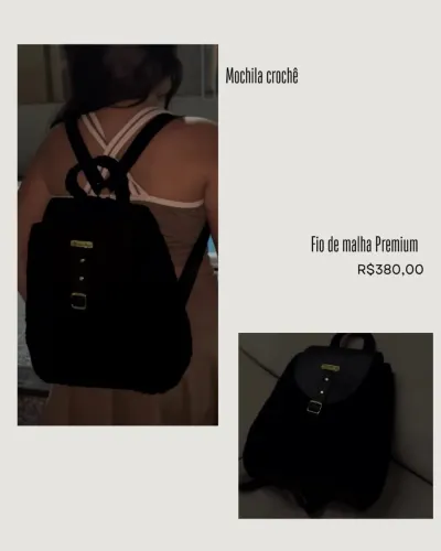 Mochila crochê