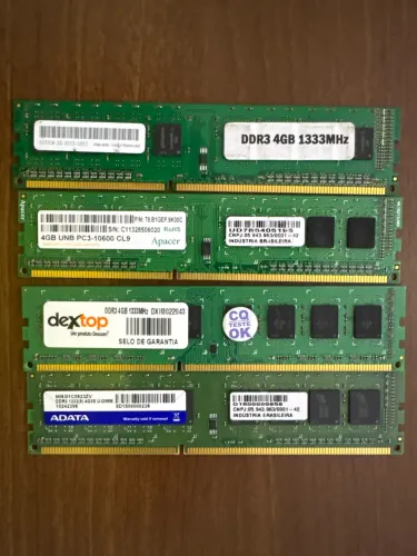 16 gb (4x4) de memória RAM DDR3