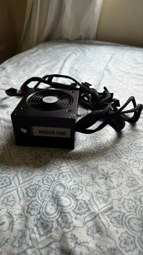 Fonte Gamer Pichau Nidus 500W ATX Bivolt Funcionando Perfeitamente