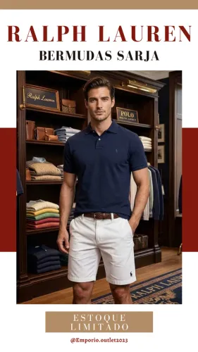 Bermudas em Sarja Ralph Lauren Importadas 50%Off