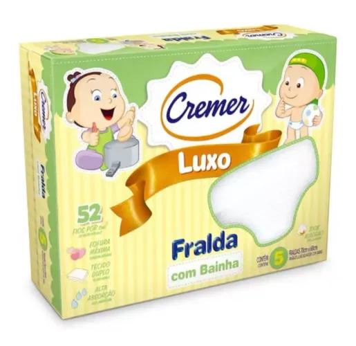 Fraldas de Pano com Bainha