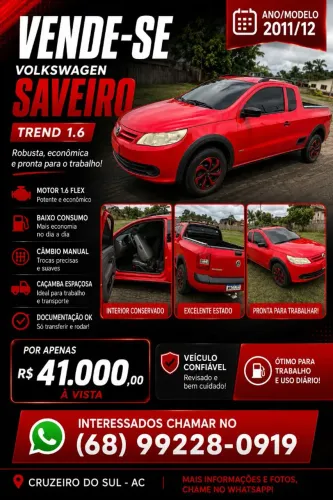 Volkswagen Saveiro 1.6 MI Total Flex 8V CE 2012