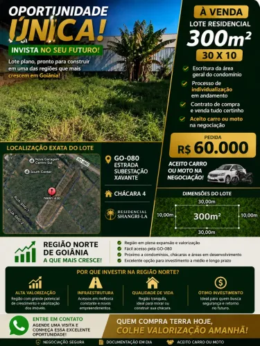 Lote de 300 m² (30 x 10)