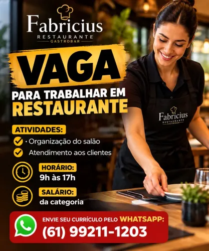 Vaga em restaurante 