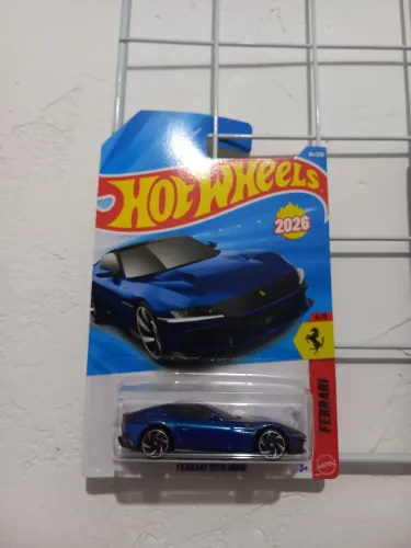 Hot wheels Ferrari 12 cillindri azul