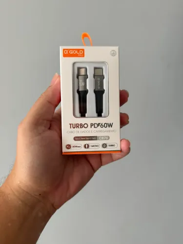 Cabo de Celular Reforçado Type-c para Type-c GOLD CB76