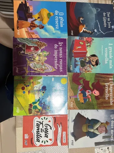 Kit com 8 livros paradidáticos FTD excelente estado ideal para escolas e leitura infantil