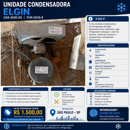 ? Unidade Condensadora Elgin - USX-2030-ES / TCM-2030-E