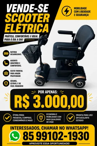 Scooter elétrica motorizada dobrável