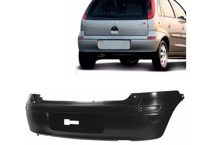 Parachoque traseiro Corsa Hatch 2003 2004 2005 2006 2007