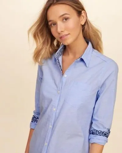 Camisas Social Xadrex Manga Longa Hollister Femininas