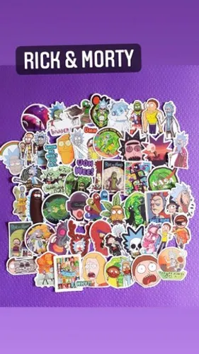 KIT 7 ADESIVOS RICK E MORTY POR 10 REAIS 