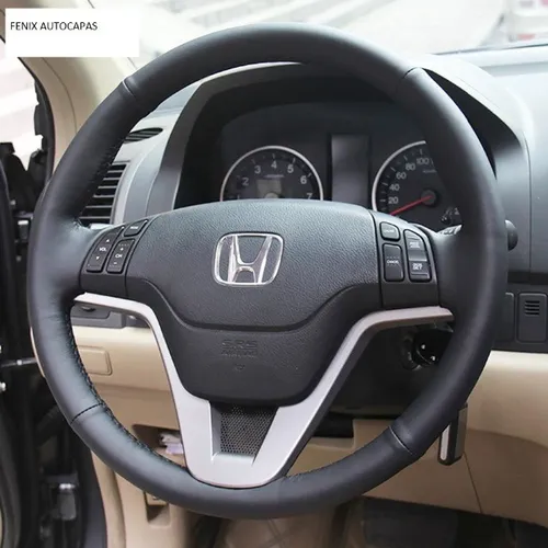 capa de volante  custurado courvim plush para honda civic 
