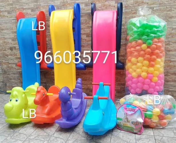 Brinquedos escorregador/ cama elástica / gangorras valor individual... 