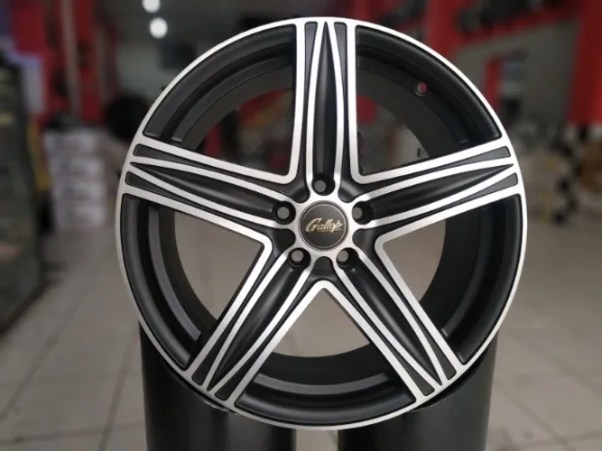 Rodas Aro 17 5x100  Gallop  Preta Diamantada