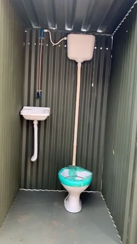 Container Banheiro para obra barato BH ZAP 31. *