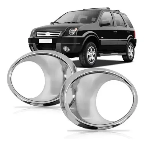 Par Aplique Auxiliar Ecosport 03/ Cromo Espelhado