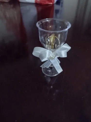 Lembrancinhas para casamento (Tacinha com aliança)