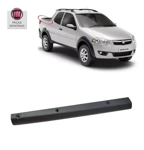 Protetor de Borda Lateral Fiat Strada 2014 à 2019 - Cabine Dupla - LD LE