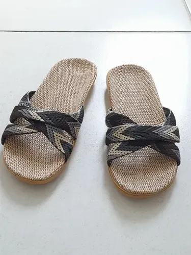 Chinelo linho multicolorido
