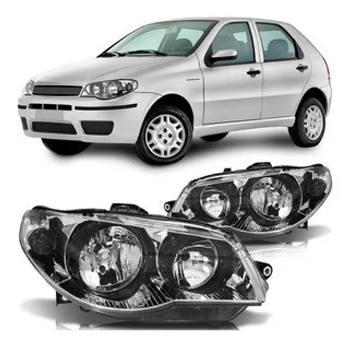 Farol Principal Fiat Palio 2006 a 2013 Cromado - Arteb 