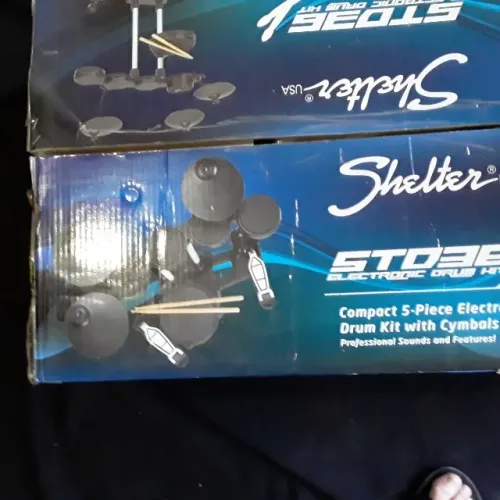 Bateria eletrônica Shelter STD 36 Compacta Zerada e sem Uso Algum Na caixa (Com Vídeo)