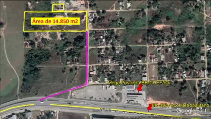 Itambi, 14.850m2, Vendo ou ALUGO, Esquina com a BR-493 =Arco Metropolitano