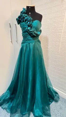 Vestido longo verde esmeralda novo madrinha, Formatura, convidada, festa, debutante