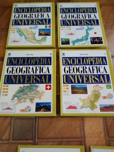 Coleção de Livros Enciclopédia Geográfica, todos novos