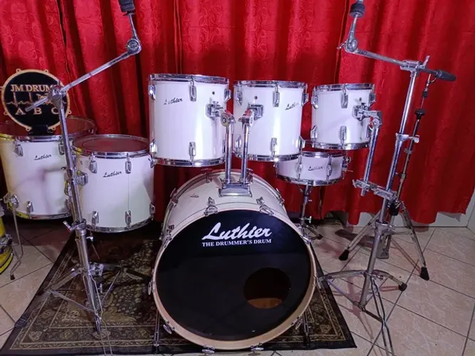 Bateria luthier Tibério vintage completa 
