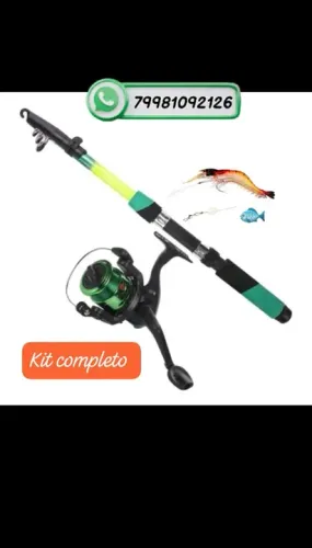 Vara de pesca, kit completo, pesc. Levi e média, 