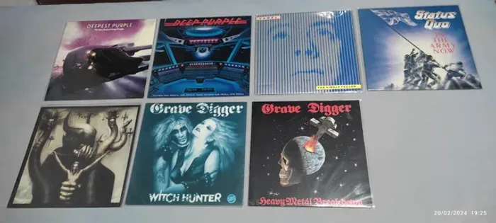 Discos de vinil de Heavy Metal e Rock (Leia a descrição)