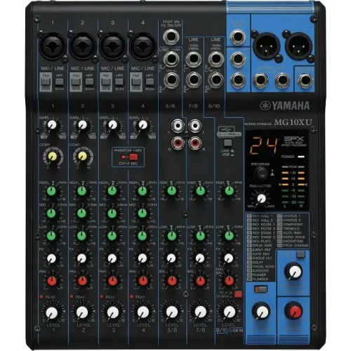 Mesa de Som 10 Entradas USB EFX MG-10 XU - Yamaha