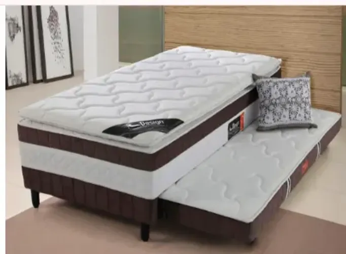 Cama com Auxiliar Ouro